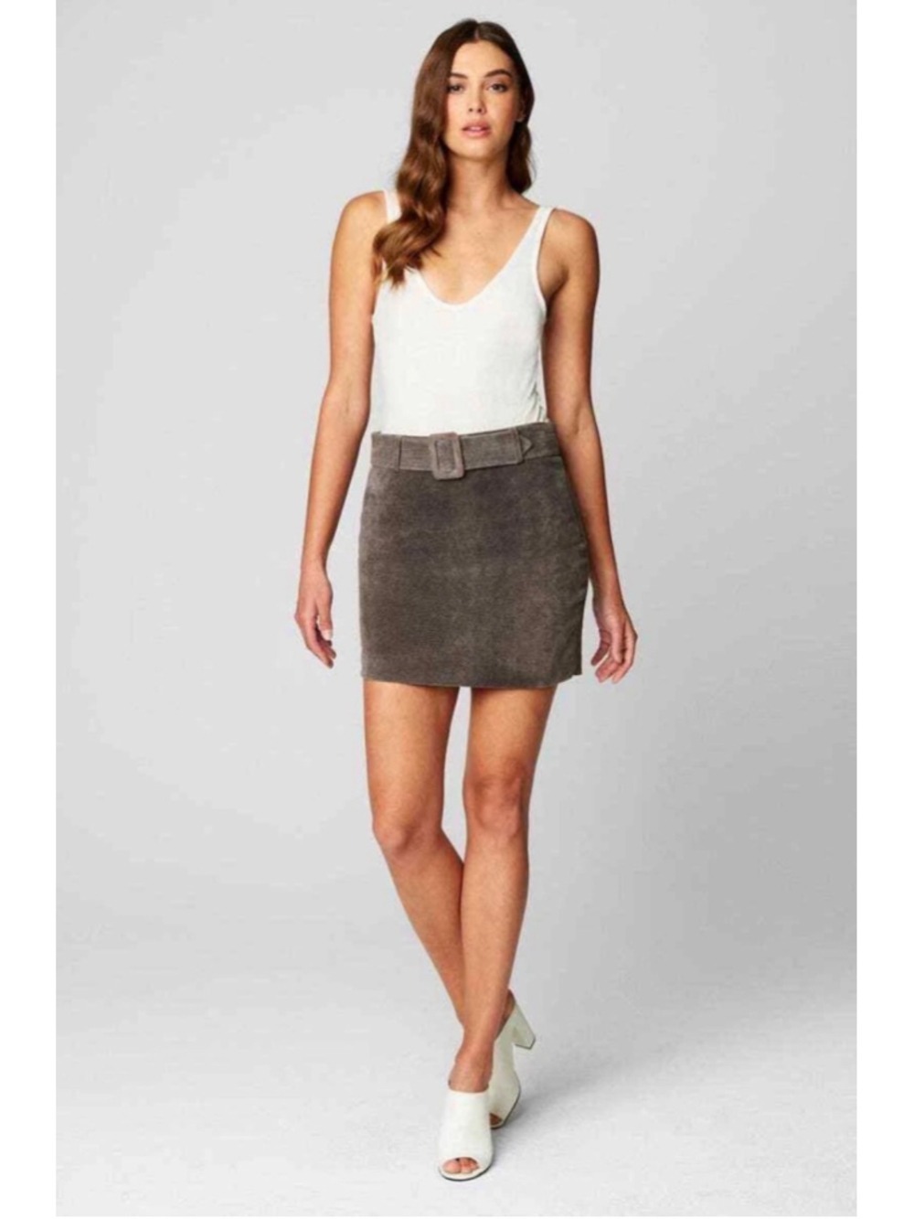BLANKNYC High Altitude Genuine Suede Mini Skirt Size 29 (8) NWT